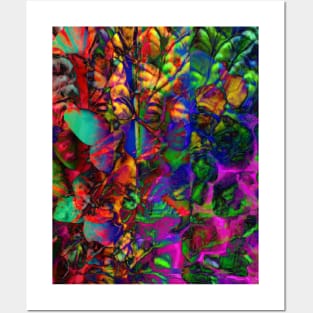 Abstract Colorful Digital Art Design Posters and Art